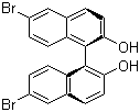 structure of CAS# 65283-60-5, (R)-(-)-6,6'-Dibromo-1,1'-bi-2-naphthol