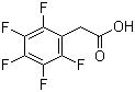 Pentafluorophenylacetic acid molecular structure (CAS 653-21-4)
