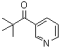 结构式 CAS# 65321-29-1, 3-三甲基乙酰基吡啶