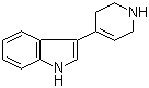 结构式 CAS# 65347-55-9, 3-(1,2,3,6-四氢吡啶-4-基)-1H-吲哚