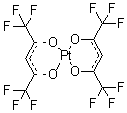 结构式 CAS# 65353-51-7, 双(六氟乙酰丙酮)化铂(II)