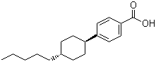 structure of CAS# 65355-30-8, 4-(trans-4-Pentylcyclohexyl)benzoic acid