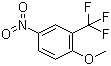 2-甲氧基-5-硝基三氟甲苯分子结构 (CAS 654-76-2)