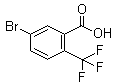 5-Bromo-2-(trifluoromethyl)benzoic acid molecular structure (CAS 654-97-7)