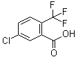 结构式 CAS# 654-98-8, 2-三氟甲基-5-氯苯甲酸