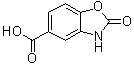 结构式 CAS# 65422-72-2, 2-氧代-2H-苯并恶唑-5-羧酸
