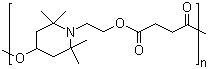 structure of CAS# 65447-77-0, Light Stabilizer 622;HALS BW-10LD (622); Ciba Tinuvin 622; Poly(4-hydroxy-2,2,6,6-tetramethyl-1-piperidine ethanol-alt-1,4-butanedioic acid)