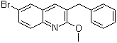 结构式 CAS# 654655-69-3, 3-苄基-6-溴-2-甲氧基喹啉