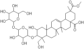 结构式 CAS# 65497-07-6, 商陆皂苷甲; 商陆皂甙 A