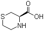 结构式 CAS# 65527-54-0, (3R)-硫代吗啉甲酸