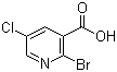 结构式 CAS# 65550-79-0, 2-溴-5-氯烟酸