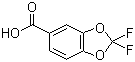 2,2-Difluorobenzodioxole-5-carboxylic acid molecular structure (CAS 656-46-2)