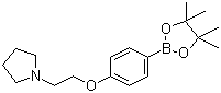 结构式 CAS# 656257-46-4, 4-[2-(吡咯烷-1-基)乙氧基]苯硼酸嚬哪醇酯