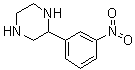 结构式 CAS# 65709-29-7, 2-(3-硝基苯基)哌嗪