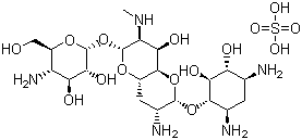 Apramycin sulfate molecular structure (CAS 65710-07-8)
