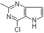 4-Chloro-2-methyl-5H-pyrrolo[3,2-d]pyrimidine molecular structure (CAS 65749-86-2)