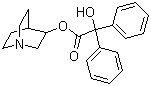结构式 CAS# 6581-06-2, 二苯乙醇酸-3-奎宁环酯