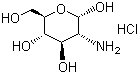 结构式 CAS# 66-84-2, D-氨基葡萄糖盐酸盐