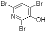 结构式 CAS# 6602-34-2, 2,4,6-三溴-3-羟基吡啶