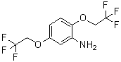 structure of CAS# 66300-37-6, 2,5-Bis(2,2,2-trifluoroethoxy)benzenamine