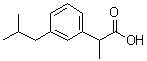 结构式 CAS# 66622-47-7, alpha-甲基-3-(2-甲基丙基)苯乙酸