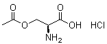 结构式 CAS# 66638-22-0, O-乙酰基-L-丝氨酸盐酸盐