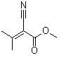 结构式 CAS# 6666-75-7, 2-氰基-3-甲基-2-丁烯酸甲酯