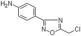 结构式 CAS# 6674-17-5, 4-(5-氯甲基-1,2,4-恶二唑-3-基)苯胺