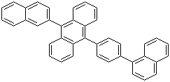 结构式 CAS# 667940-34-3, 9-(2-萘基)-10-[4-(1-萘基)苯基]蒽