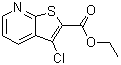 结构式 CAS# 66869-77-0, 3-氯噻吩并[2,3-b]吡啶-2-羧酸乙酯