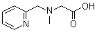 结构式 CAS# 669083-52-7, N-甲基-N-(2-吡啶基甲基)甘氨酸