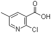 structure of CAS# 66909-30-6, 2-Chloro-5-methylnicotinic acid
