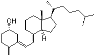 结构式 CAS# 67-97-0, 维生素 D3; 9,10-开环胆甾-5,7,10(19)-三烯-3beta-醇