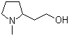 structure of CAS# 67004-64-2, 1-Methyl-2-pyrrolidineethanol;2-(2-Hydroxyethyl)-1-methylpyrrolidine