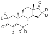 4-Androsten-3,17-dione-2,2,4,6,6,16,16 D7 molecular structure (CAS 67034-85-9)