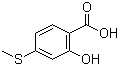 structure of CAS# 67127-67-7, 2-Hydroxy-4-(methylthio)benzoic acid;2-Hydroxy-4-(methylsulfanyl)benzoic acid