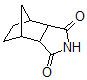 structure of CAS# 6713-41-3, 3,6-Endomethylene-1,2-cyclohexanedicarboximide;Bicyclo[2.2.1]heptane-2,3-dicarboximide; Hexahydro-4,7-methano-1H-isoindole-1,3(2H)-dione