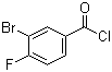 3-溴-4-氟苯甲酰氯分子结构 (CAS 672-75-3)