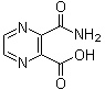 结构式 CAS# 67367-37-7, 3-氨基甲酰基吡嗪-2-羧酸
