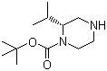 结构式 CAS# 674792-04-2, (R)-1-叔丁氧羰基-2-异丙基哌嗪