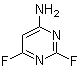 结构式 CAS# 675-12-7, 6-氨基-2,4-二氟嘧啶