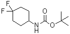 structure of CAS# 675112-67-1, 1,1-Dimethylethyl (4,4-difluorocyclohexyl)carbamate