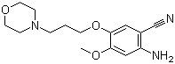 结构式 CAS# 675126-27-9, 2-氨基-4-甲氧基-5-(3-吗啉丙氧基)苯腈