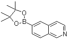 structure of CAS# 675576-26-8, 6-(4,4,5,5-Tetramethyl-1,3,2-dioxaborolan-2-yl)-isoquinoline