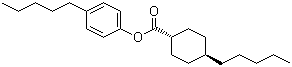 structure of CAS# 67589-72-4, 4-Pentylphenyl trans-4-pentylcyclohexylcarboxylate;trans-4-Pentylcyclohexanecarboxylic acid 4-pentylphenyl ester