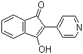 结构式 CAS# 67592-40-9, 3-羟基-2-(吡啶-4-基)茚-1-酮