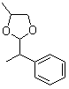 结构式 CAS# 67634-23-5, 4-甲基-2-(1-苯基乙基)-1,3-二氧杂环戊烷
