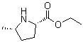 结构式 CAS# 676560-84-2, (2S,5S)-5-甲基吡咯烷-2-羧酸乙酯