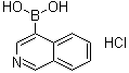 structure of CAS# 677702-23-7, Isoquinolin-4-ylboronic acid hydrochloride;4-Isoquinolinyl-boronic acid hydrochloride