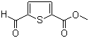 structure of CAS# 67808-64-4, Methyl 5-formyl-2-thiophenecarboxylate;5-Formylthiophene-2-carboxylic acid methyl ester